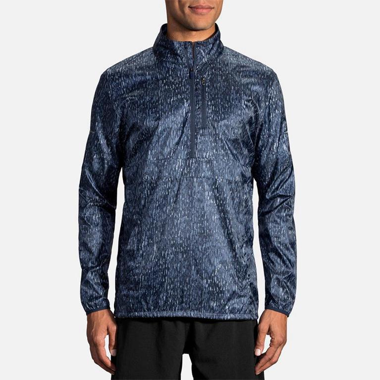 Brooks LSD Pullover Mens Running Jackets - Blue - Indonesia (EPGI-12058)